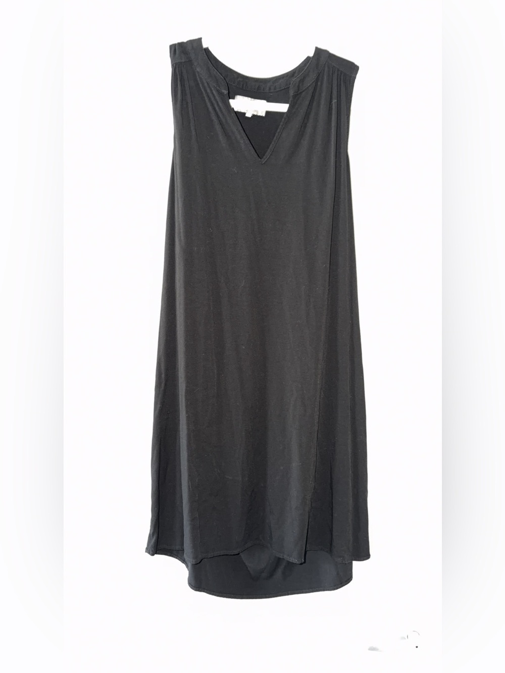 Michael Stars Black Sleeveless V Neck Swing Midi Dress Small - Picture 3 of 4